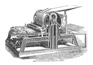 Photo of a printing press